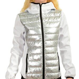 Scuderia Ferrari Women's Down Full Zip Windbreaker Bomber Jacket US M IT 42
